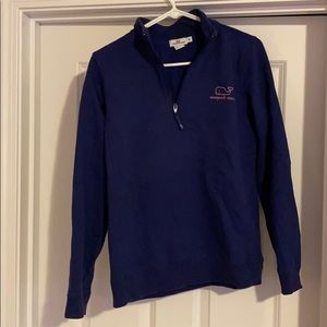 Navy blue half zip vineyard vines